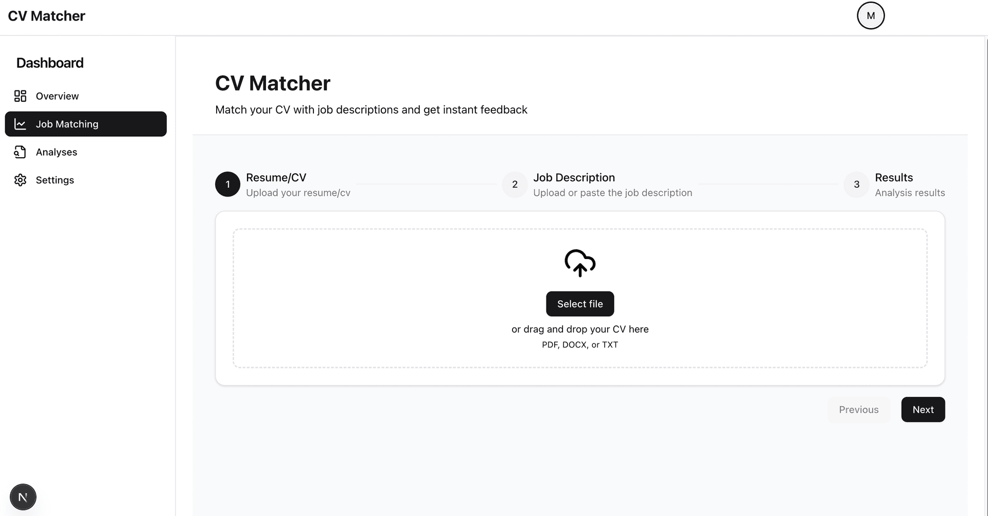 App screenshot